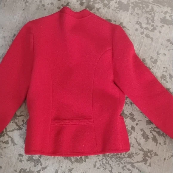 Yves Saint Laurent Vibrant Red Blazer - Picture 12 of 13